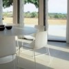 Silla Catifa 53 polipropileno patín Arper. Silla para interior y exterior.