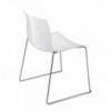 Silla Catifa 53 polipropileno patín Arper. Silla para interior y exterior.