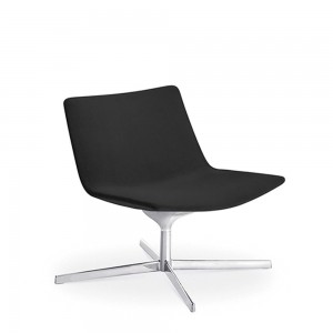 Butaca Catifa 60 Lounge tapizada giratoria Arper ideal para contract.