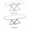 Mesa Millennium Cantos Redondeados de Bontempi. Mesas de comedor de diseño.