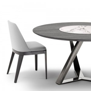 Mesa Millennium Ring de Bontempi. Mesa con sobre giratorio de diseño italiano.