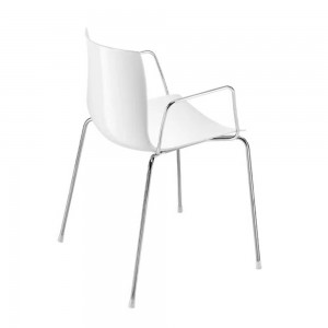 Silla Catifa 46 polipropileno patas Arper. Diseño moderno para interiores.