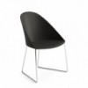 Silla Cila polipropileno patín Arper. Diseño moderno para interiores.