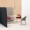 Silla Cila cojín patín Arper. Diseño moderno para interiores.