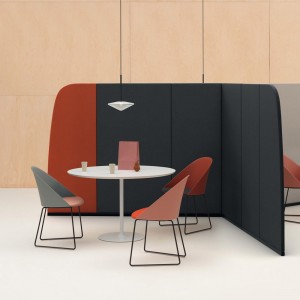 Silla Cila cojín patín Arper. Diseño moderno para interiores.