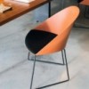 Silla Cila cojín patín Arper. Diseño moderno para interiores.