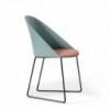 Silla Cila cojín patín Arper. Diseño moderno para interiores.