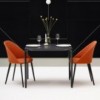 Silla Cila tapizada madera Arper . Diseño moderno para interiores.