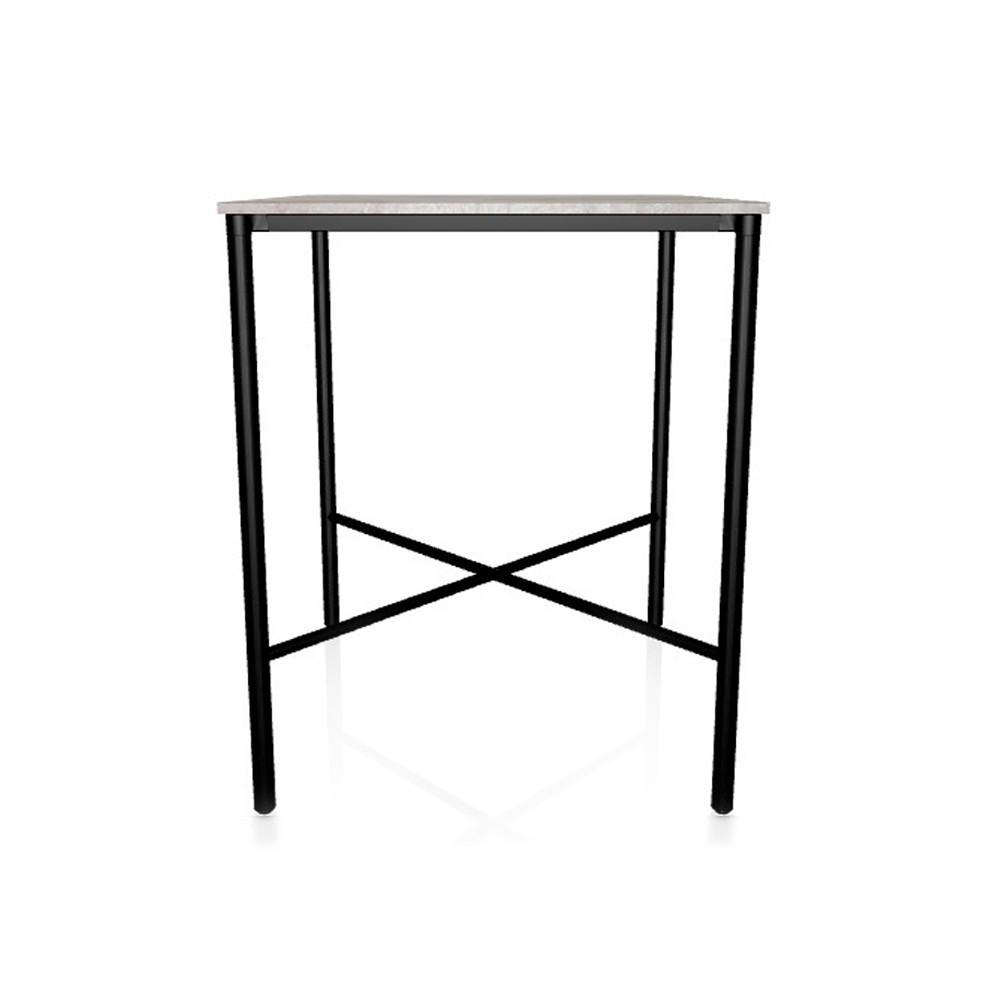 Mesa Moon Cuadrada Alta de Bontempi. Catálogo de mesas fijas o extensibles de diseño italiano.