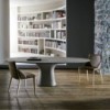 Mesa Podium Elíptica de Bontempi. Muebles italianos modernos. Mesas de diseño.