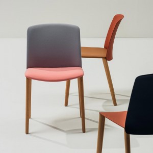 Silla Mixu Silla Mixu tapizada madera Arper. Sillas tapizadas de diseño.