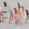 Silla Mixu Silla Mixu tapizada madera Arper. Sillas tapizadas de diseño.