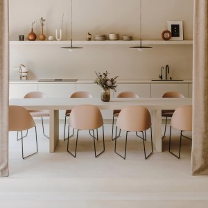 Silla Cila cojín patín Arper. Diseño moderno para interiores.