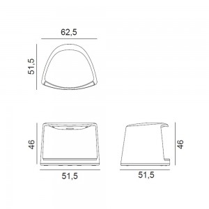 Taburete Cila Go Arper. Diseño moderno tapizado idal para interiores.