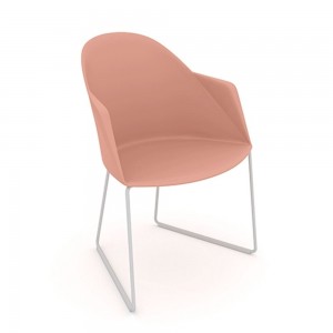 Silla Cila polipropileno patín Arper. Diseño moderno para interiores.
