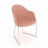 Silla Cila polipropileno patín Arper. Diseño moderno para interiores.
