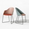 Silla Cila cojín patín Arper. Diseño moderno para interiores.