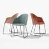Silla Cila cojín patín Arper. Diseño moderno para interiores.