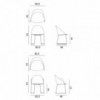 Silla Cila cojín patín Arper. Diseño moderno para interiores.