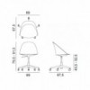 Silla Cila Go ruedas Arper. Diseño moderno ideal para oficnas.