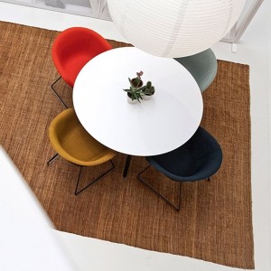 Silla Duna 02 tapizado polipropileno patín Arper. Sillas de diseño.