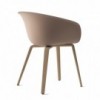 Silla Duna 02 polipropileno madera Arper. Mobiliario de diseño para contract.
