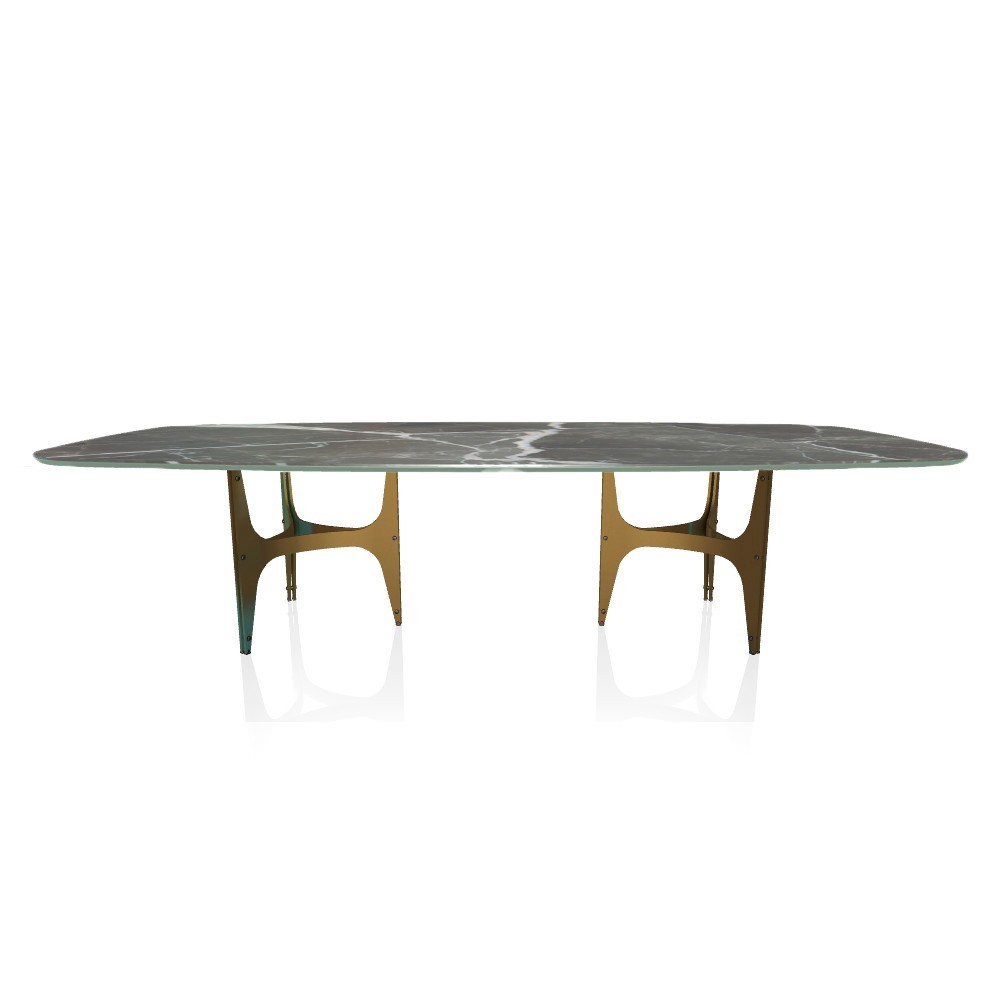 Mesa Universe XXL Cantos Redondeados de Bontempi.  Mesas fijas modernas de diseño italiano.