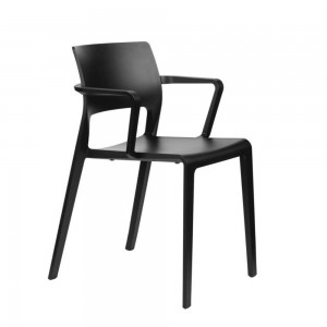 Silla Juno polipropileno brazos Arper. Sillas para exteriores en polipropileno.