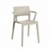 Silla Juno polipropileno brazos Arper. Sillas para exteriores en polipropileno.