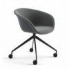Silla Duna 02 ruedas Arper. Diseño moderno para hogar y contract.