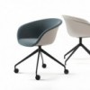 Silla Duna 02 ruedas Arper. Diseño moderno para hogar y contract.