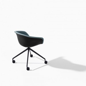 Silla Duna 02 ruedas Arper. Diseño moderno para hogar y contract.