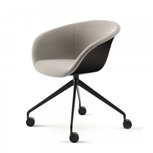 Silla Duna 02 ruedas Arper. Diseño moderno para hogar y contract.