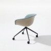Silla Duna 02 ruedas Arper. Diseño moderno para hogar y contract.