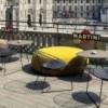 Sillón Leaf Lounge de Arper. Muebles de diseño. Sillones de exterior.
