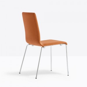 Silla Kuadra 1051/1058 de Pedrali. Sillas de diseño contemporáneo italiano.