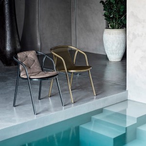 Silla Ines Outdoor de Bontempi. Sillas de diseño para terrazas y jardines.
