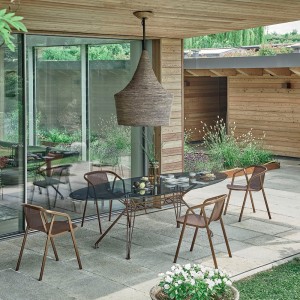 Silla Ines Outdoor de Bontempi. Sillas de diseño para terrazas y jardines.