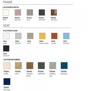 Silla Mood Outdoor de Bontempi. Sillas de diseño para patios y jardines.