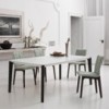 Silla Alfa Cojín de Bontempi. Sillas para comedor de diseño italiano.