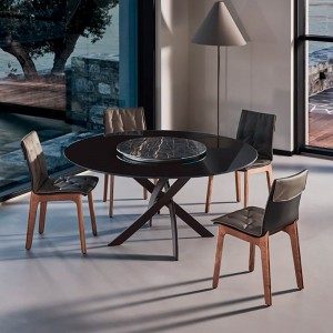 Silla Alfa Cojín de Bontempi. Sillas para comedor de diseño italiano.