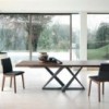 Silla Alfa Cojín de Bontempi. Sillas para comedor de diseño italiano.