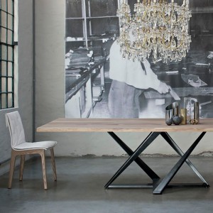 Silla Alfa Cojín de Bontempi. Sillas para comedor de diseño italiano.