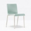 Silla Kuadra XL 2481/2491 de Pedrali.  Sillas de diseño. Sillas tapizadas.
