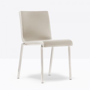 Silla Kuadra XL 2481/2491 de Pedrali.  Sillas de diseño. Sillas tapizadas.