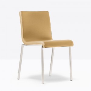 Silla Kuadra XL 2481/2491 de Pedrali.  Sillas de diseño. Sillas tapizadas.