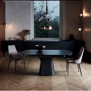 Silla Clara Acero de Bontempi. Sillas de comedor de diseño conteporáneo.