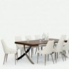 Silla Clara Acero de Bontempi. Sillas de comedor de diseño conteporáneo.