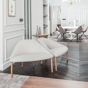Butaca Colina M madera Arper. Muebles modernos. Butacas para salones.