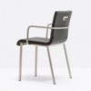 Sillón Kuadra XL 2482/2492 de Pedrali.  Sillas de diseño. Sillas tapizadas.